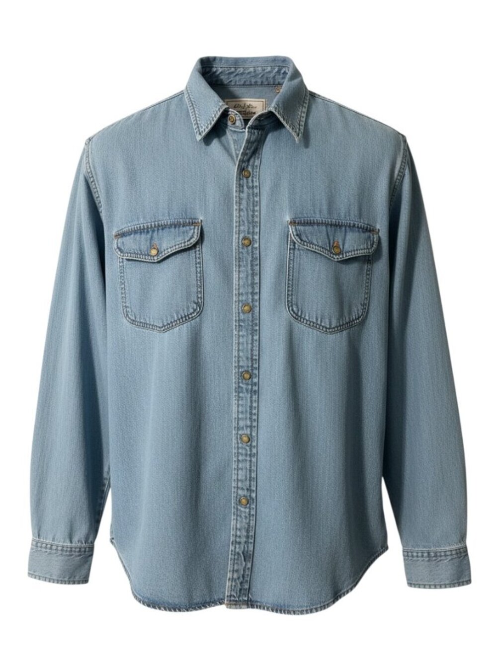 Levi Strauss Long Sleeve Classic Denim Snap Men's Shirt Size Large 42/44